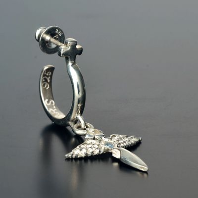 シルバーフープピアス(片耳用)