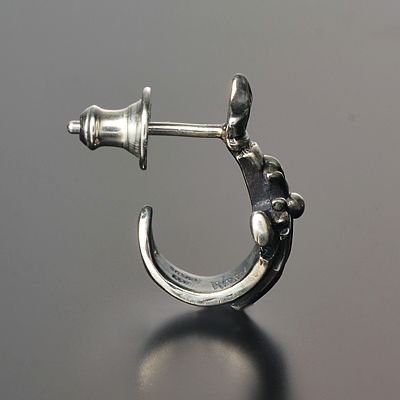 シルバーフープピアス(片耳用)