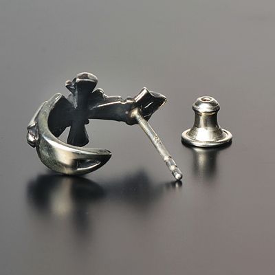 シルバーフープピアス(片耳用)