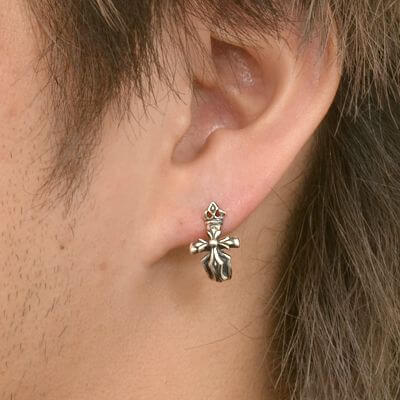 シルバーフープピアス(片耳用)