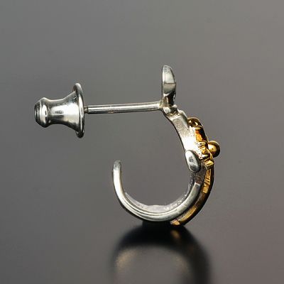シルバーフープピアス(片耳用)