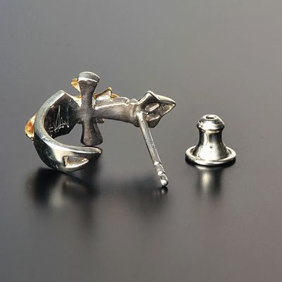 シルバーフープピアス(片耳用)