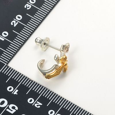 シルバーフープピアス(片耳用)