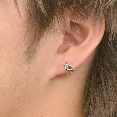 シルバースタッドピアス(片耳用)