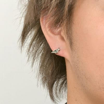 シルバースタッドピアス(片耳用)