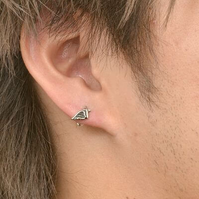 シルバースタッドピアス(片耳用)