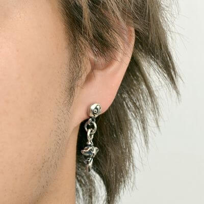 シルバースタッドピアス(片耳用)