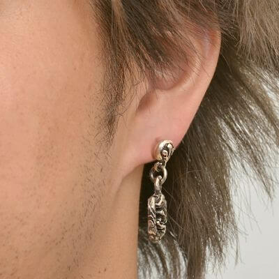 シルバースタッドピアス(片耳用)