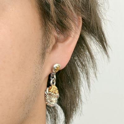 シルバースタッドピアス(片耳用)