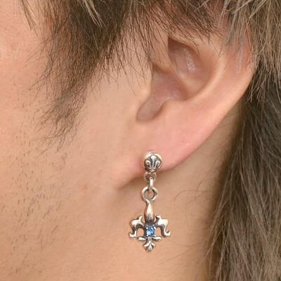 シルバースタッドピアス(片耳用)