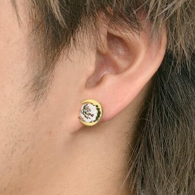 シルバースタッドピアス(片耳用)