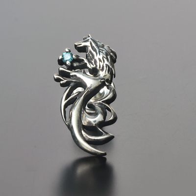 シルバースタッドピアス(片耳用)