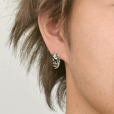 シルバースタッドピアス(片耳用)