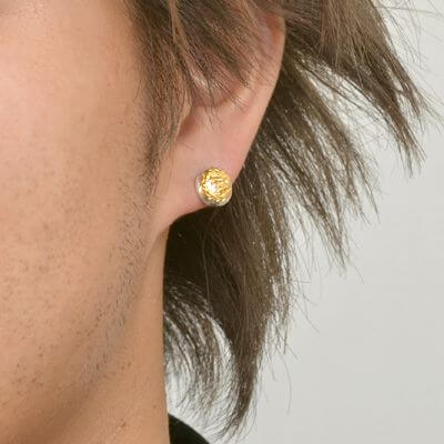 シルバースタッドピアス(片耳用)