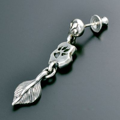 シルバースタッドピアス(片耳用)