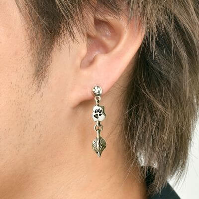 シルバースタッドピアス(片耳用)