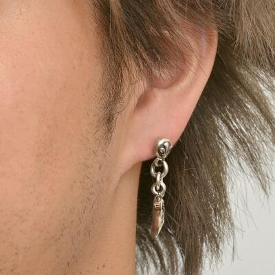 シルバースタッドピアス(片耳用)