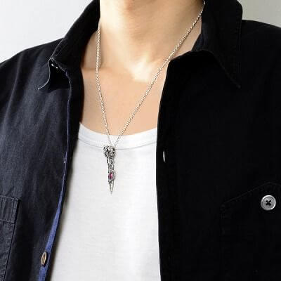 シルバーネックレス