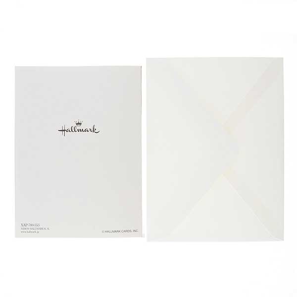 メッセージカード　クリスマス(窓辺のツリー)