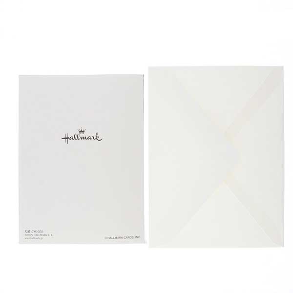 メッセージカード　クリスマス(ホワイトツリー)