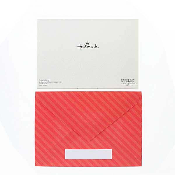 メッセージカード　クリスマス(スヌーピー ツリーを飾って)