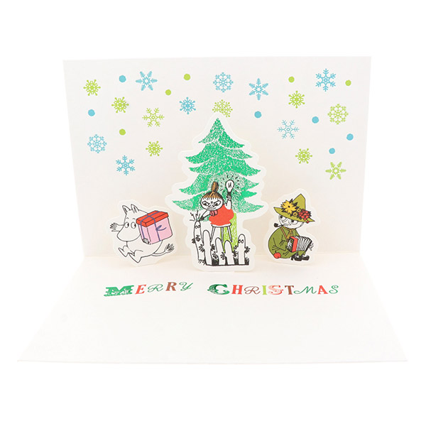 メッセージカード　クリスマス(MOOMIN飾り文字)