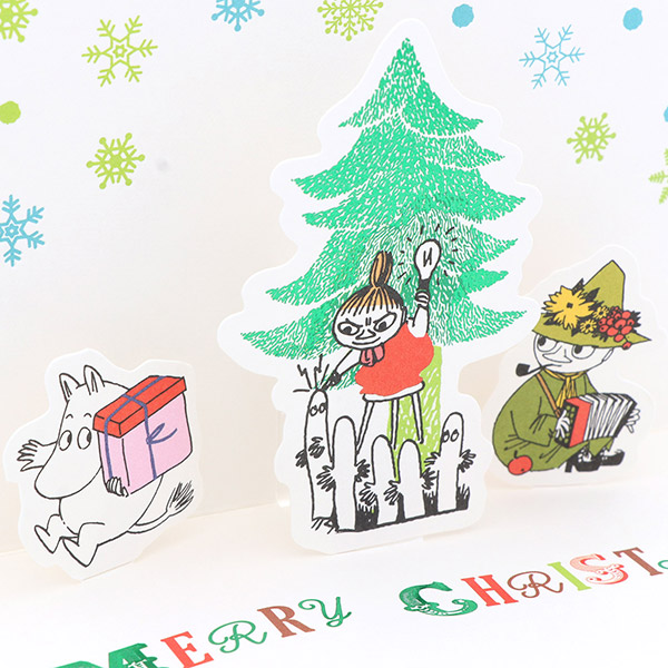 メッセージカード　クリスマス(MOOMIN飾り文字)