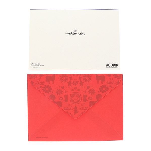 メッセージカード　クリスマス(MOOMINみんなでパーティー)