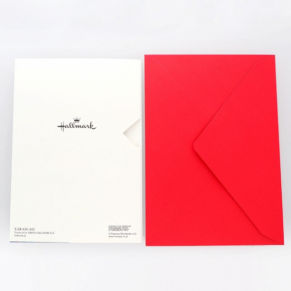 メッセージカード　クリスマス(SNOOPY Merry&Bright)