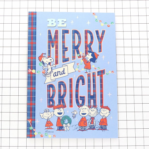 メッセージカード　クリスマス(SNOOPY Merry&Bright)