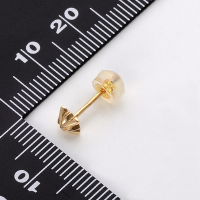 イエローゴールドピアス(片耳用)