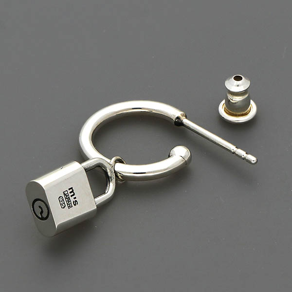 シルバーフープピアス(片耳用)