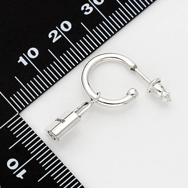 シルバーフープピアス(片耳用)