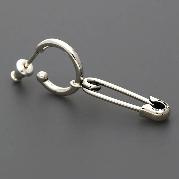 シルバーフープピアス(片耳用)