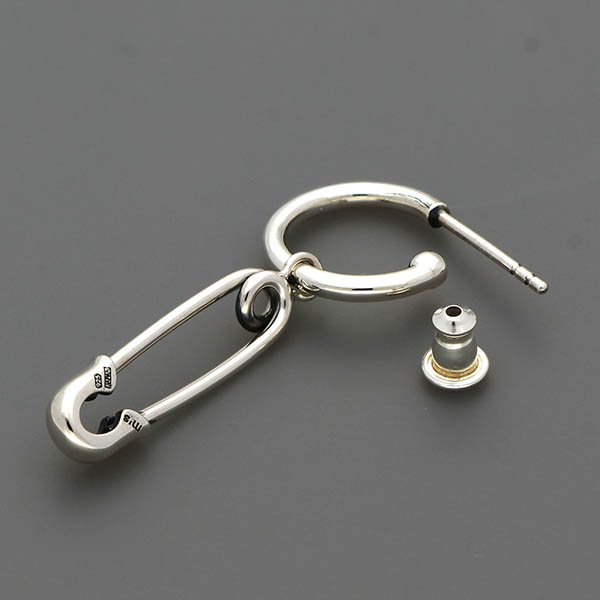 シルバーフープピアス(片耳用)