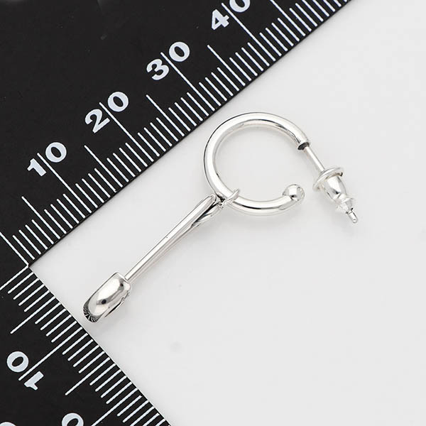 シルバーフープピアス(片耳用)