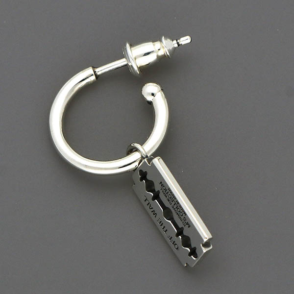 シルバーフープピアス(片耳用)