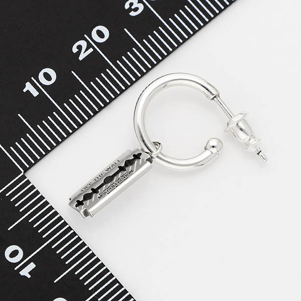 シルバーフープピアス(片耳用)