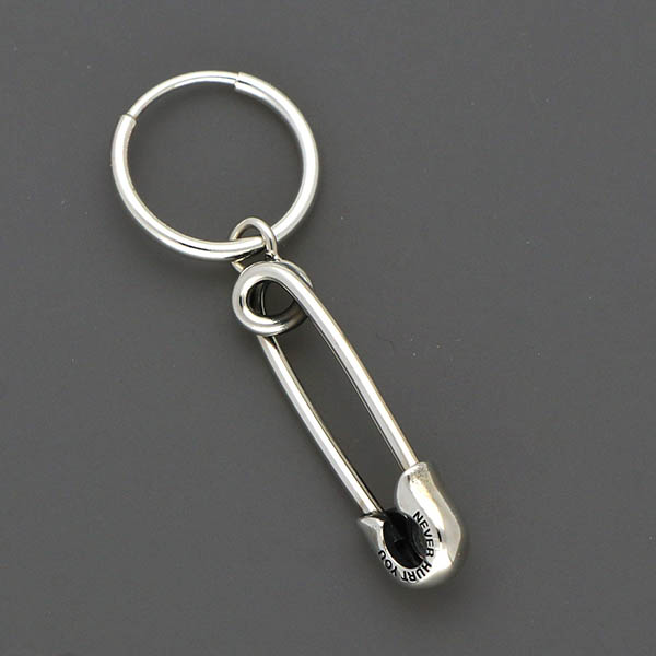 シルバーフープピアス(片耳用)