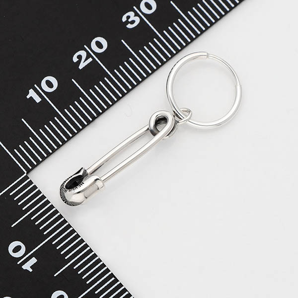 シルバーフープピアス(片耳用)