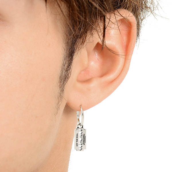 シルバーフープピアス(片耳用)