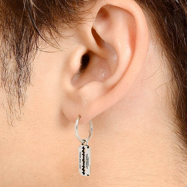 シルバーフープピアス(片耳用)