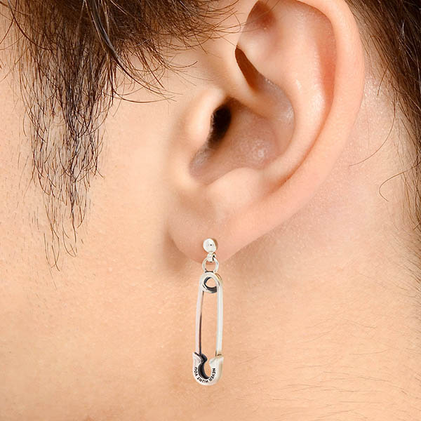 シルバースタッドピアス(片耳用)