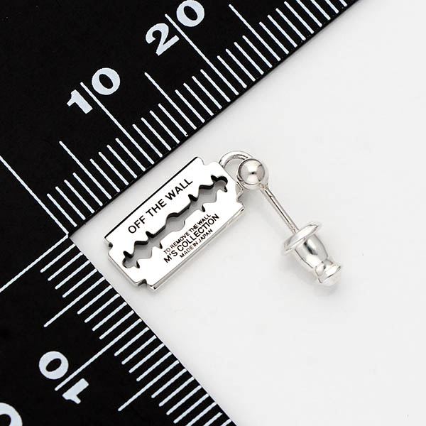 シルバースタッドピアス(片耳用)