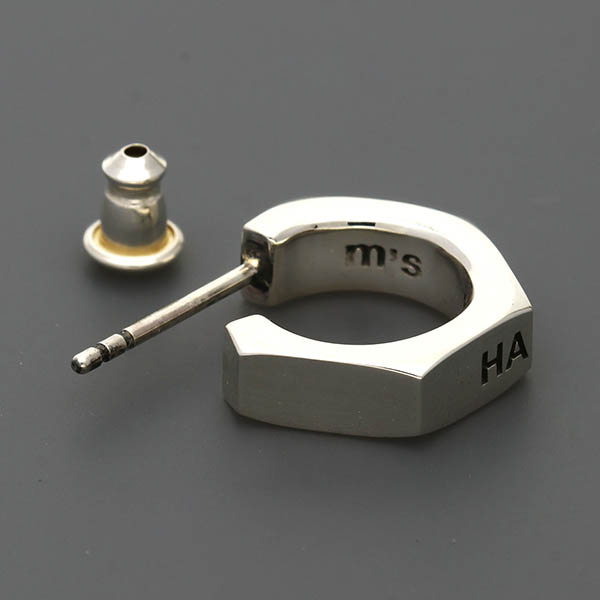 シルバーフープピアス(片耳用)