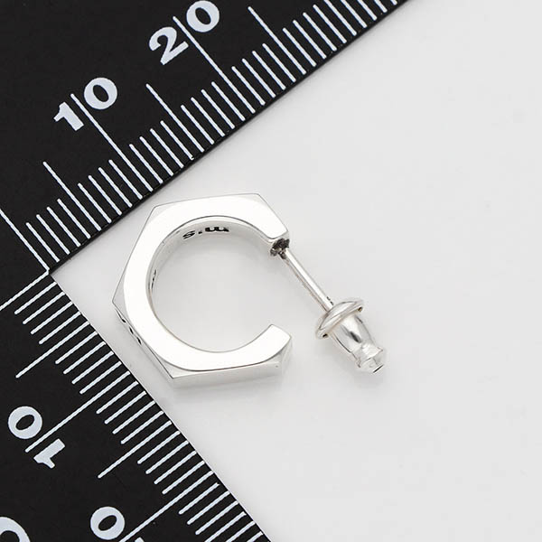 シルバーフープピアス(片耳用)