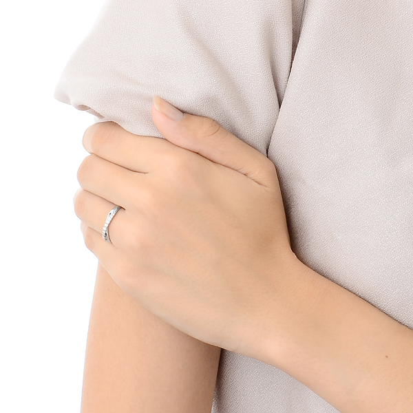 ホワイトゴールドリング