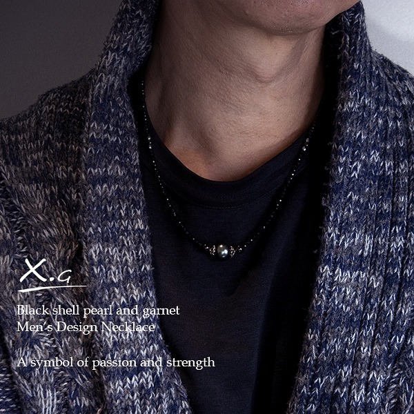 ブラック貝パール ネックレス