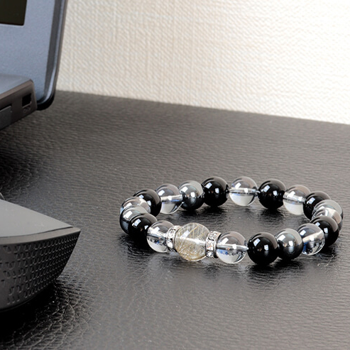 オーラブレス シルバールチルクォーツ12mm