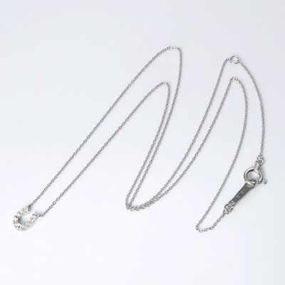 ホワイトゴールドネックレス